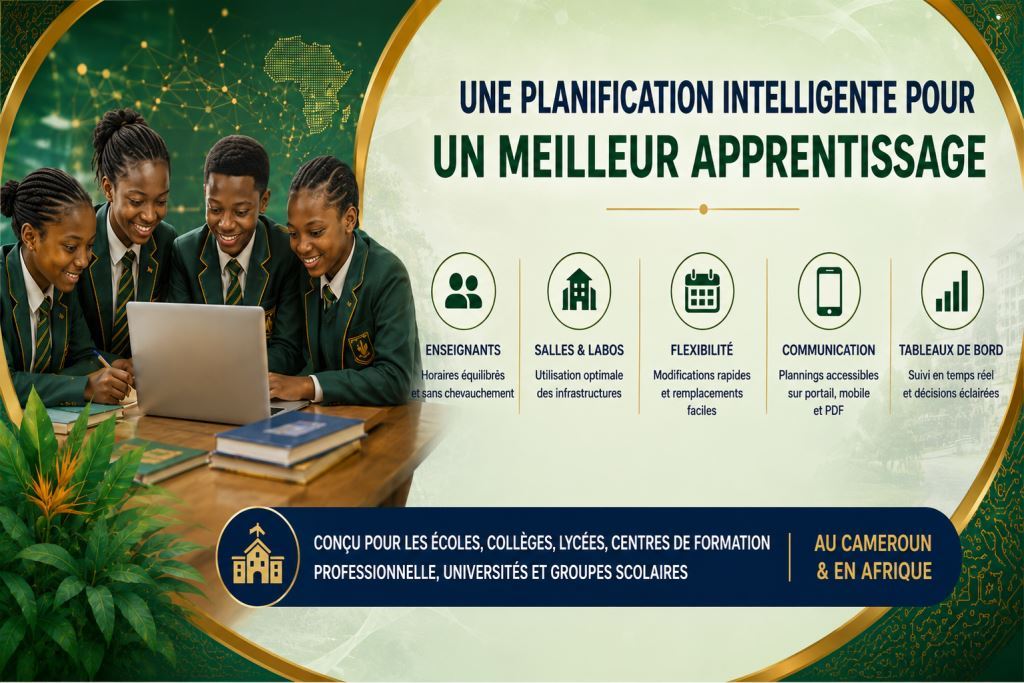 Logiciel Générateur d'Emploi du Temps Scolaire au Cameroun 2