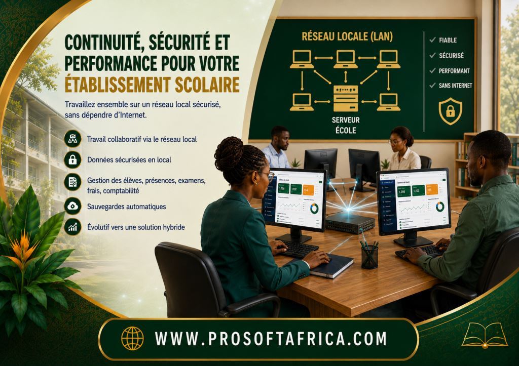 Logiciel de Gestion Scolaire Hors Ligne LAN au Cameroun 2