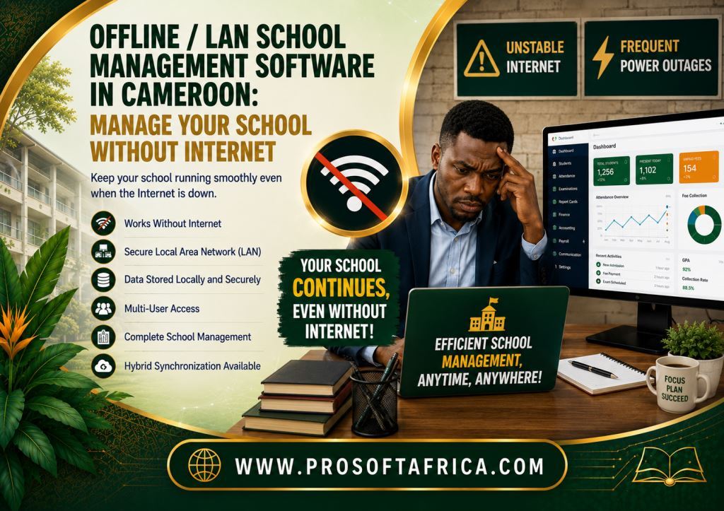 Offline LAN School Management Software in Cameroon