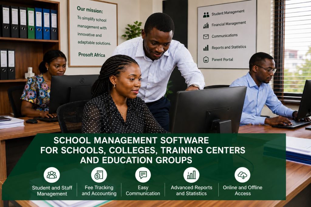 African-staff-using-reducing-outstanding-school-fees-with-Prosoft-Africa-support