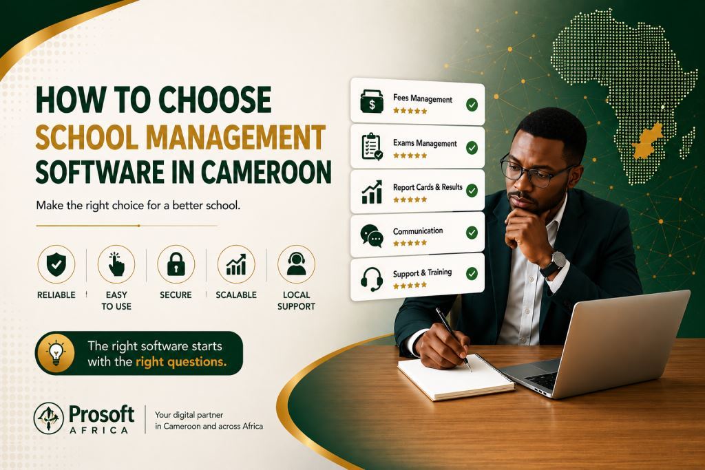 School management software dashboard for schools in Cameroon and Africa