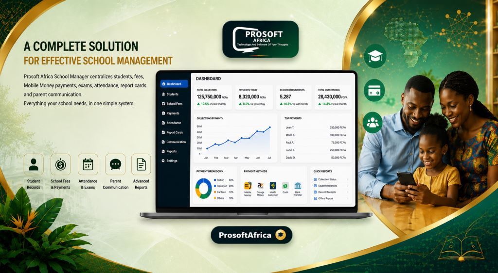 Mobile Money School Payment Software in Cameroon with Prosoft Africa Software Across Cameroon and Africa2