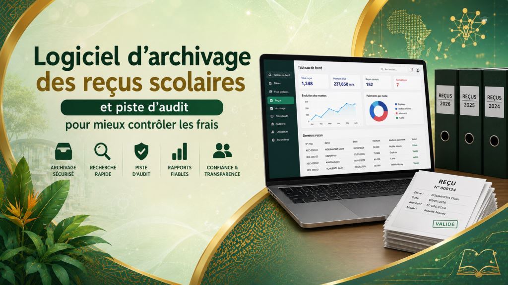 archivage des reçus scolaires Cameroun avec le logiciel Prosoft Africa au Cameroun et en Afrique