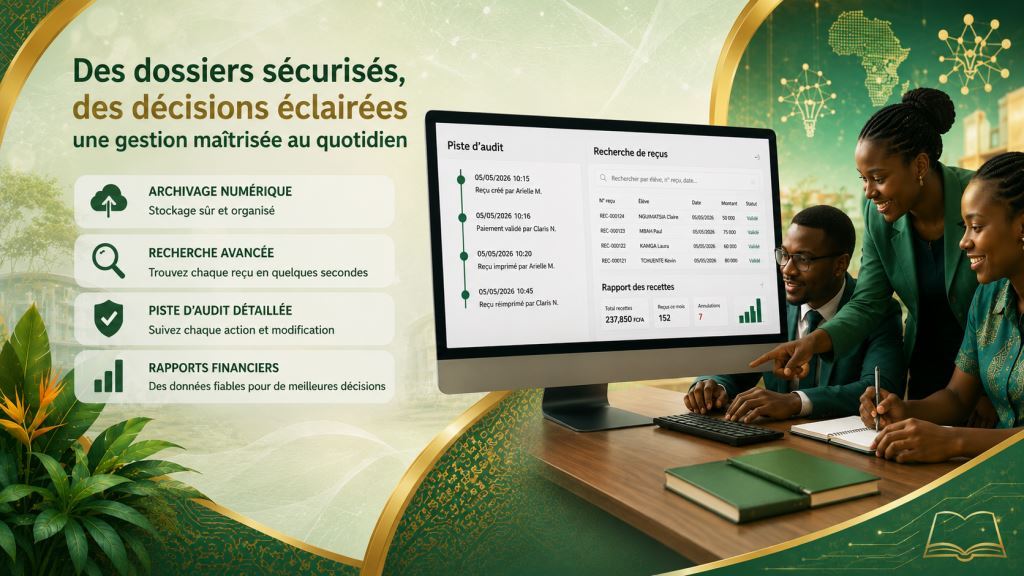 archivage des reçus scolaires Cameroun avec le logiciel Prosoft Africa au Cameroun et en Afrique2