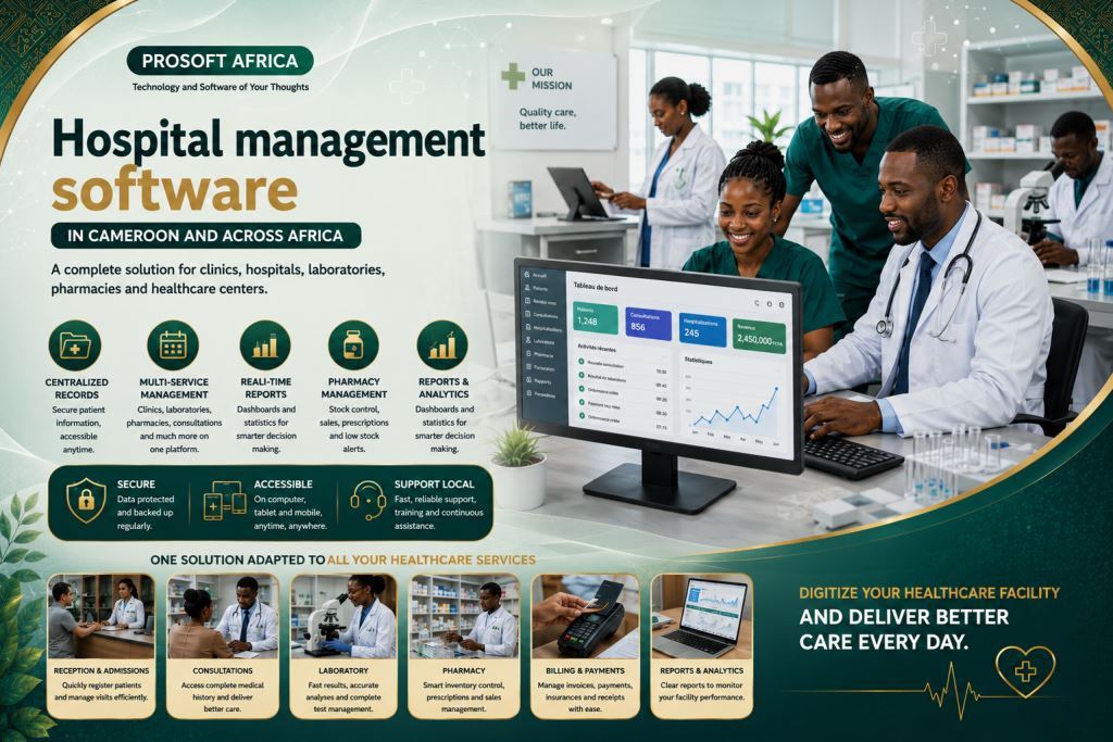 hospital management software in Cameroon with Prosoft Africa support2