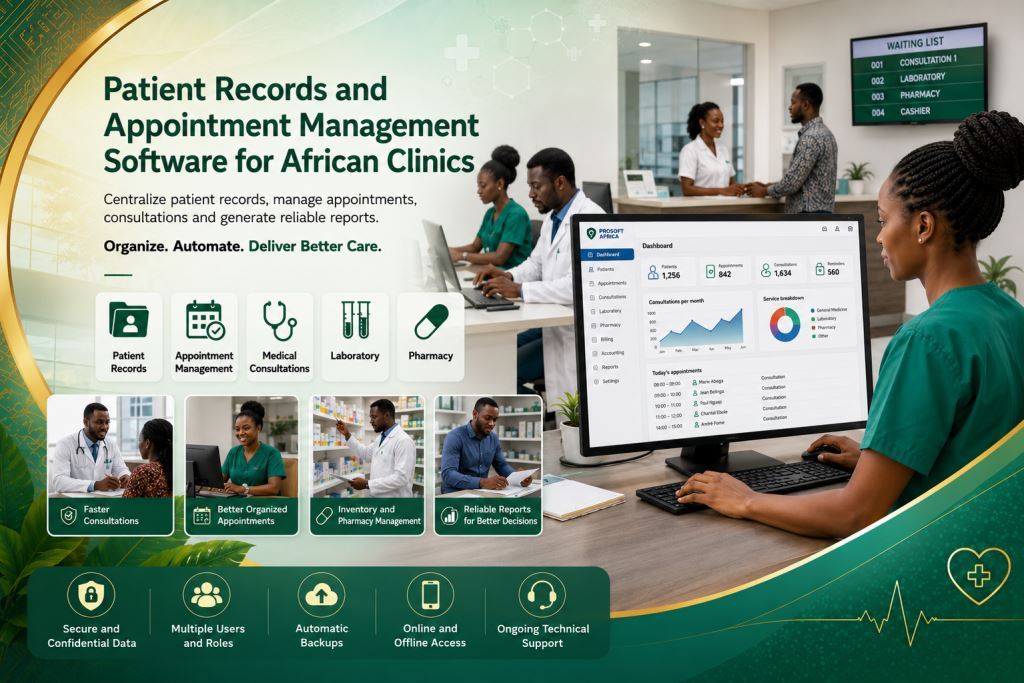 patient records and appointment management software with Prosoft Africa support.2
