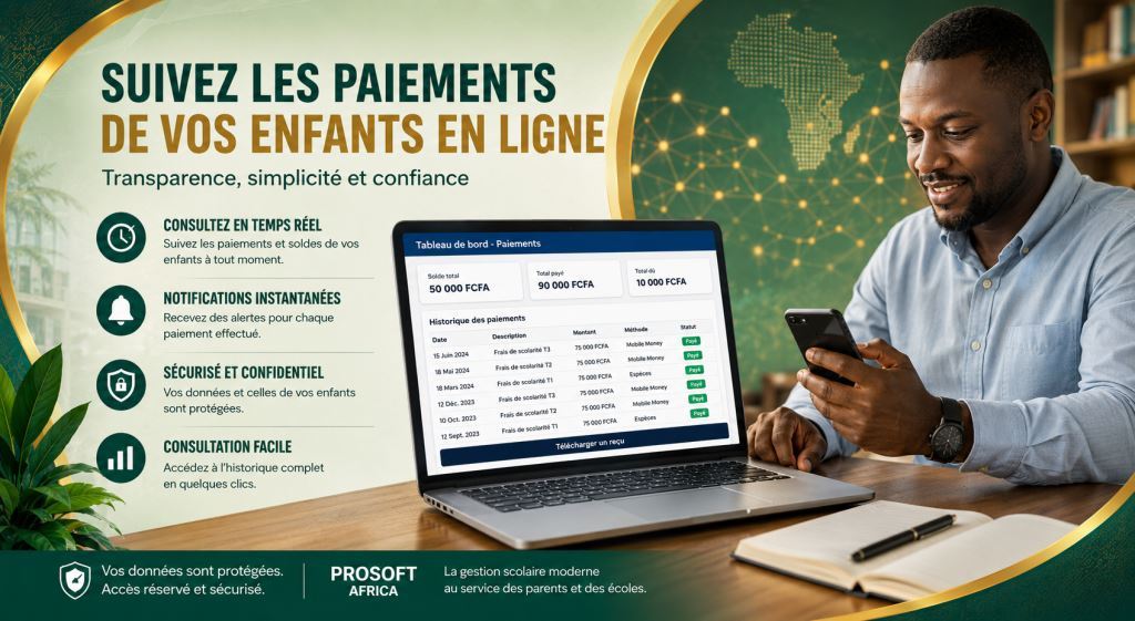 Consultation en ligne des paiements des eleves pour les parents et tuteurs2