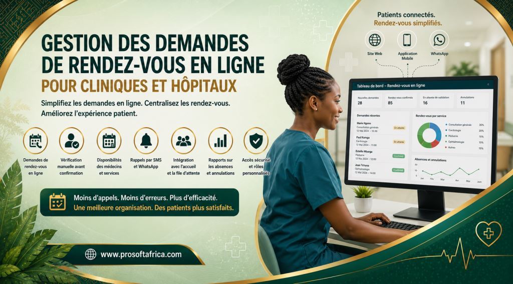 Gestion des demandes de rendez-vous en ligne pour cliniques et hopitaux