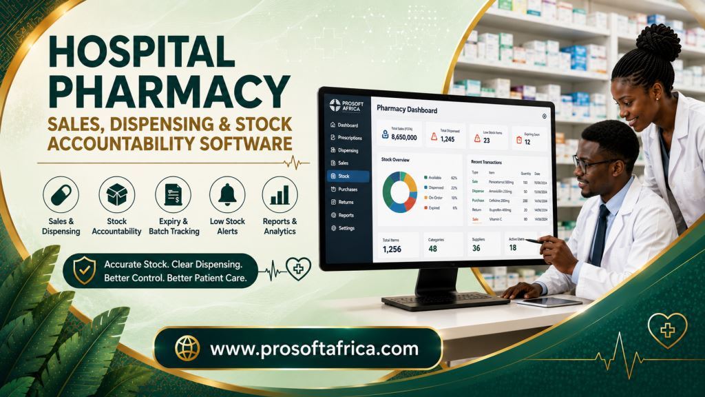 Hospital Pharmacy Sales, Dispensing and Stock Accountability Software