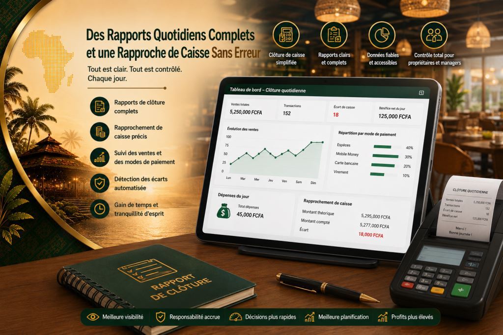 Logiciel de clôture journalière restaurant et rapprochement caisse2