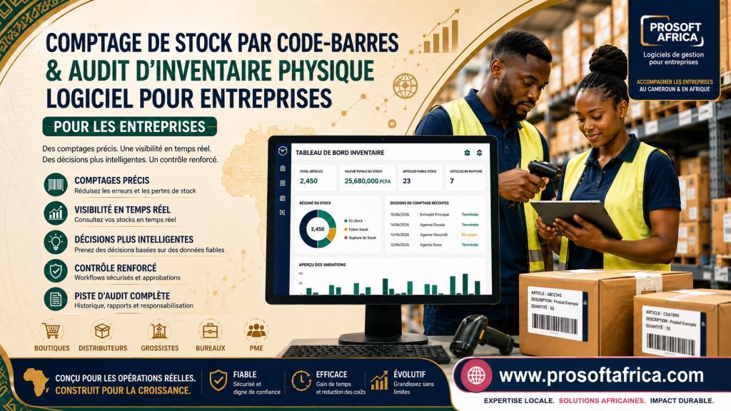Logiciel de comptage code-barres et audit inventaire physique pour entreprises