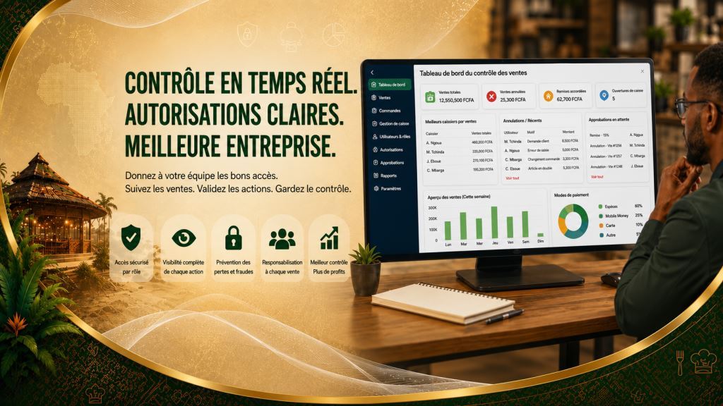 Logiciel de permissions caisse et controle des ventes du personnel restaurant 2