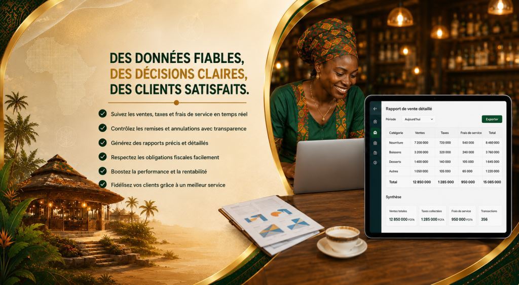 Logiciel de preparation des rapports ventes, taxes et frais de service restaurant 2