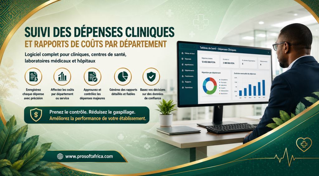 Logiciel de suivi des depenses cliniques et rapports de cout par service