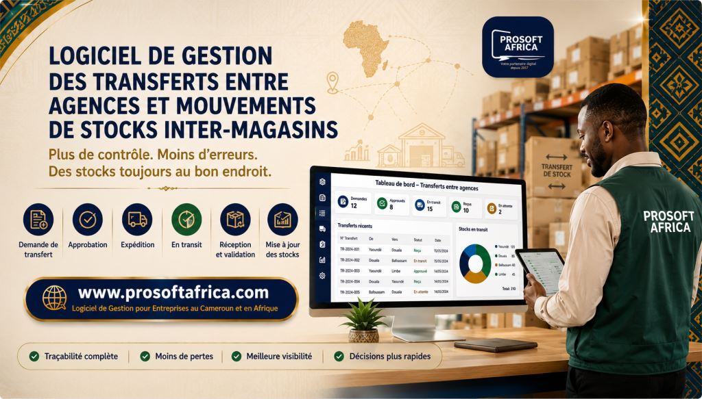 Logiciel de transfert inter-agences et mouvements de stock entre boutiques
