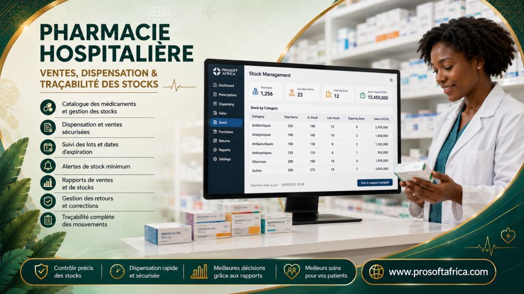 Logiciel de ventes pharmacie, dispensation et controle du stock hospitalier (2)