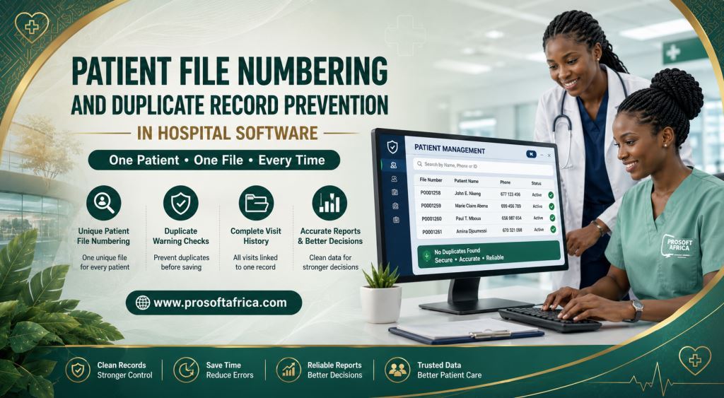 Patient File Numbering and Duplicate Record Prevention in Hospital Software