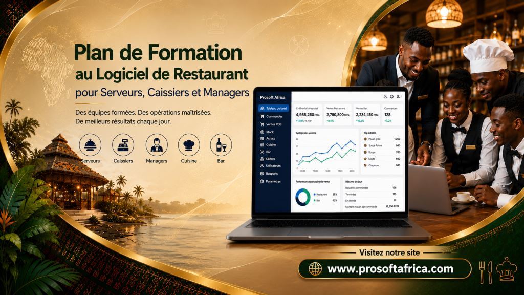 Plan de formation logiciel restaurant pour serveurs, caissiers et gerants