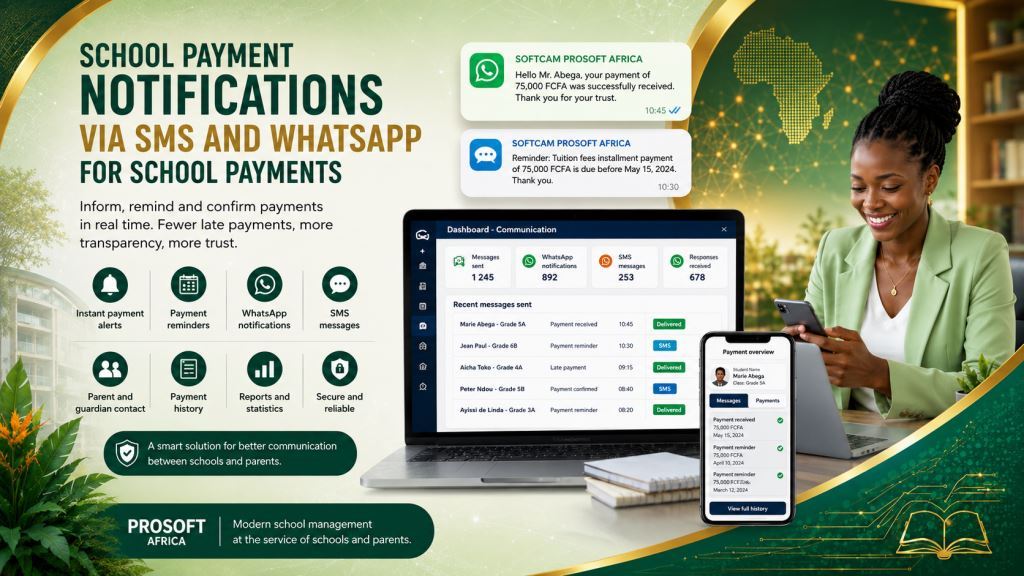 SMS and WhatsApp Payment Notification Software for Schools