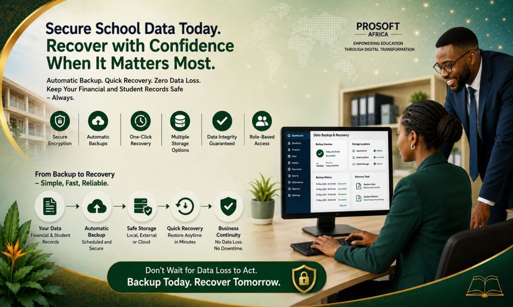 School Data Backup and Recovery for Financial and Student Records