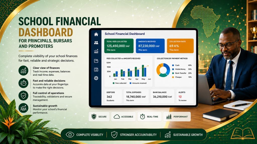 School Financial Dashboard for Directors, Bursars and Owners