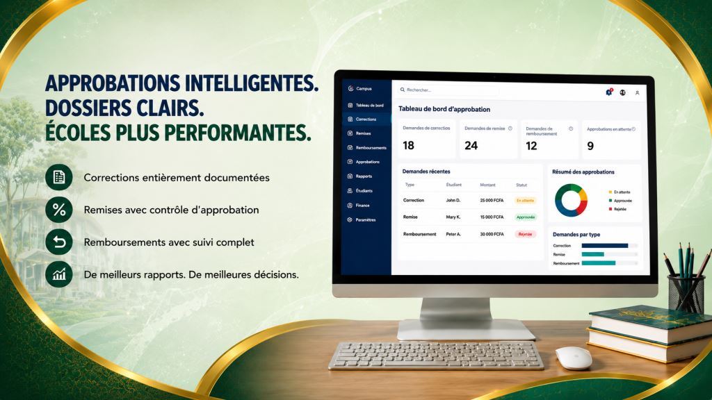Workflows de validation pour corrections, remises et remboursements de frais scolaires2