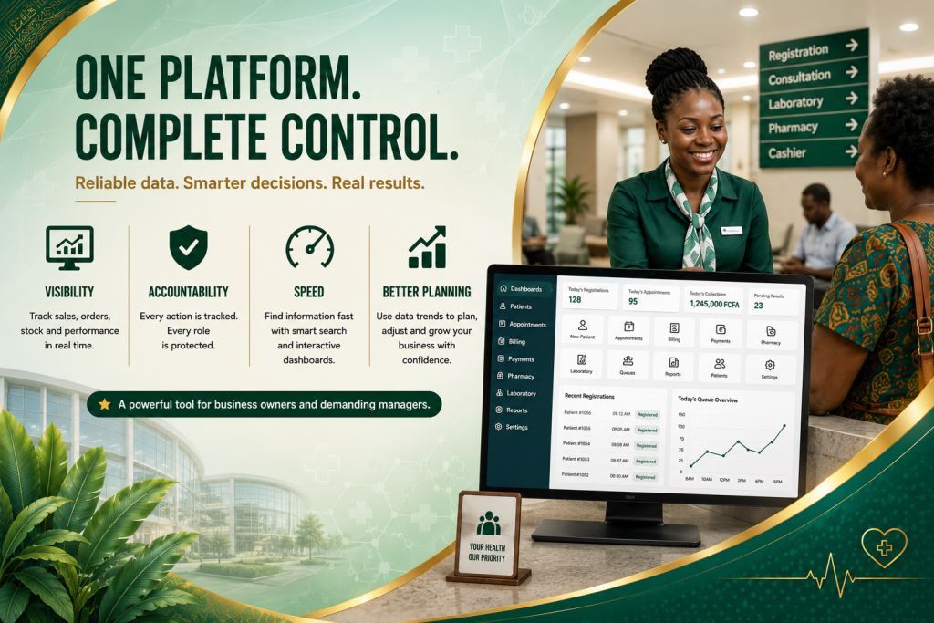 clinic reception workflow software Cameroon with Prosoft Africa software in Cameroon and Africa