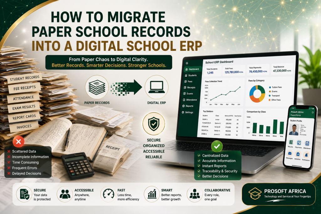 digital school ERP migration Cameroon with Prosoft Africa software in Cameroon and Africa2