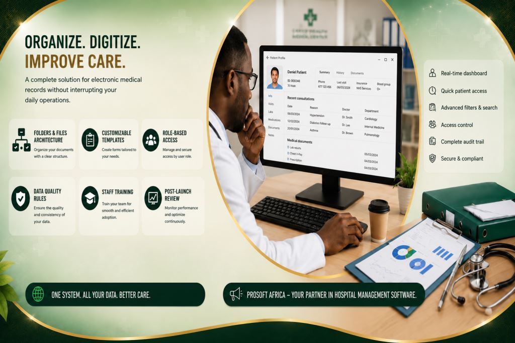 electronic medical records implementation Africa with Prosoft Africa software in Cameroon and Africa2