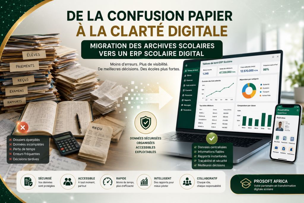 migration ERP scolaire digital Cameroun avec le logiciel Prosoft Africa au Cameroun et en Afrique2