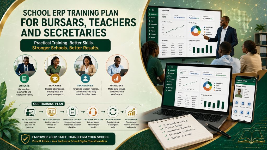 school ERP training Cameroon with Prosoft Africa software in Cameroon and Africa