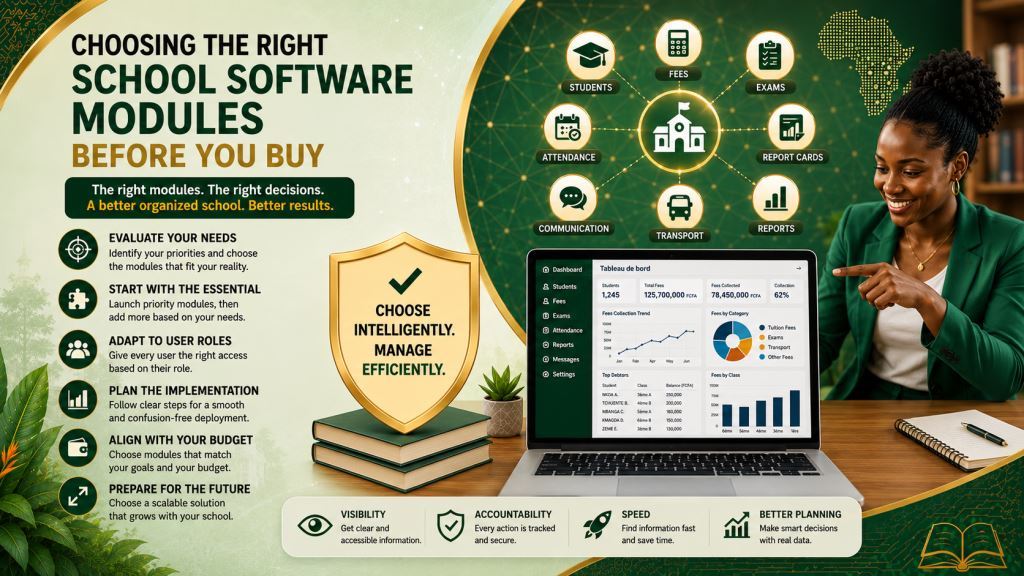 school software modules Cameroon with Prosoft Africa software in Cameroon and Africa