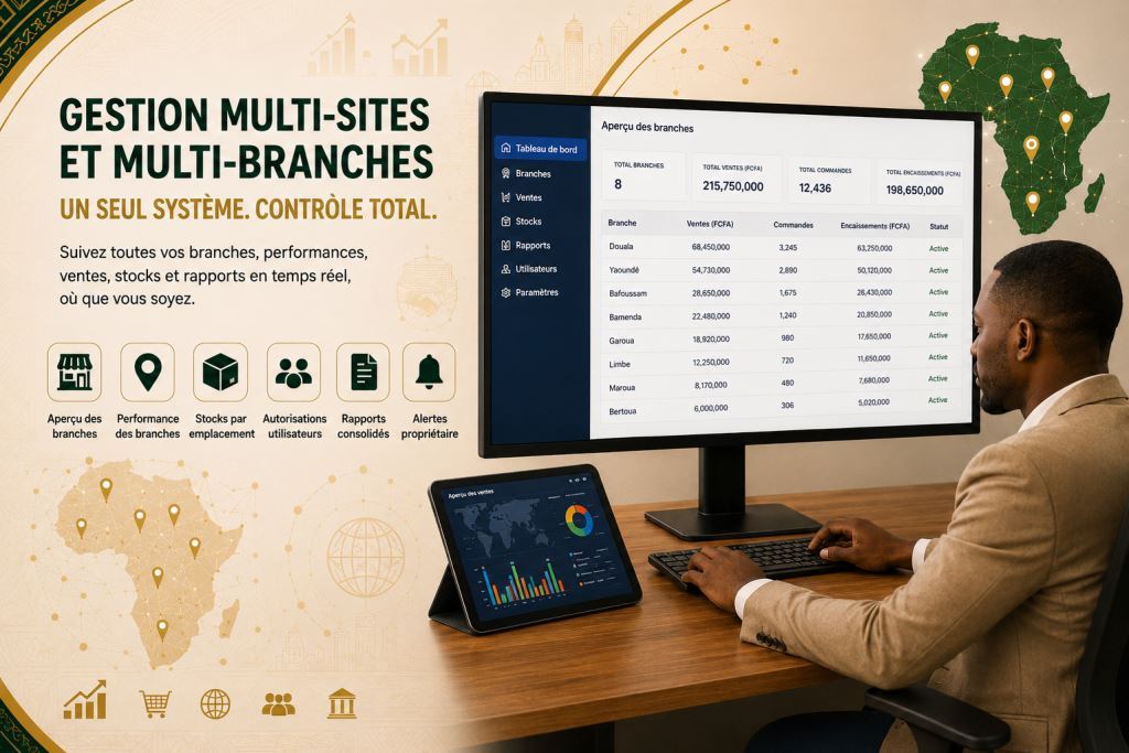 tableaux de bord entreprise et gestion multi-branches avec l’assistance de Prosoft Africa.2